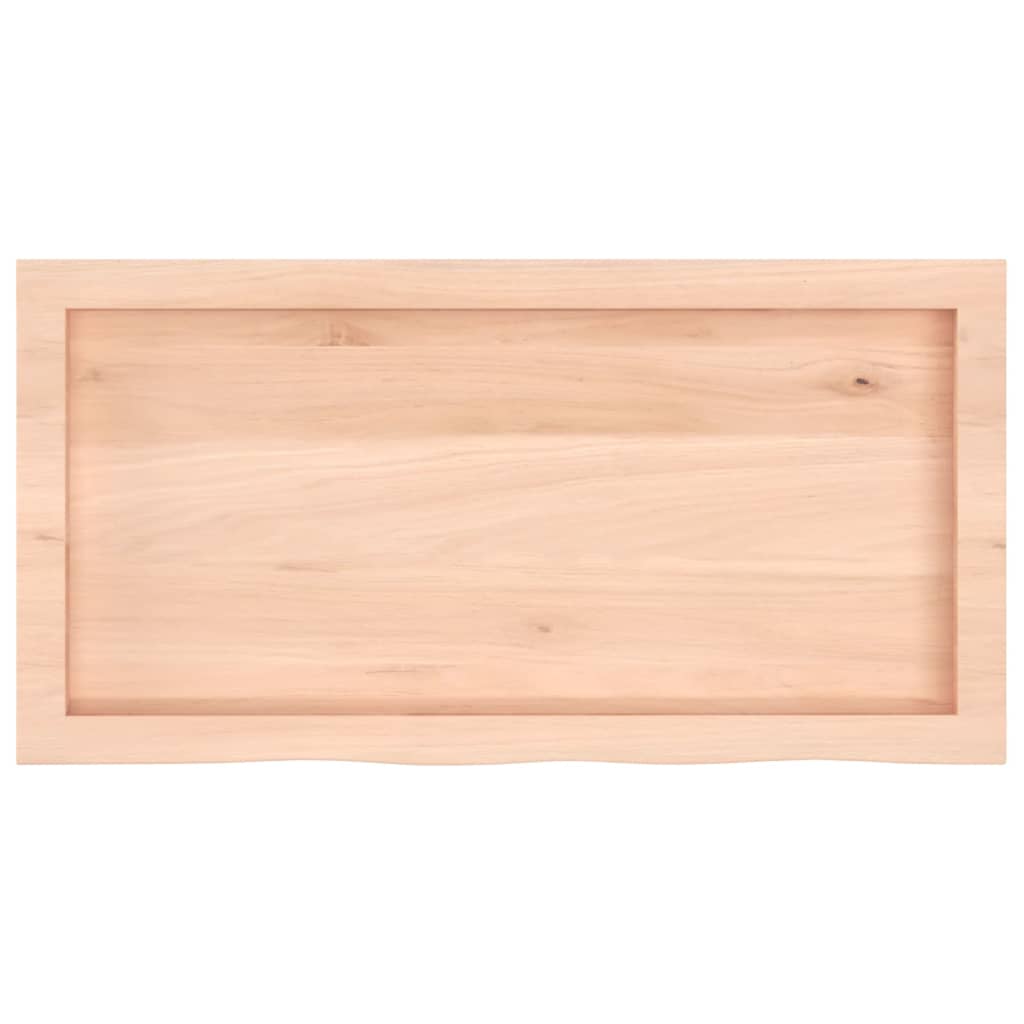 Bathroom Countertop 80x40x(2-6) cm Untreated Solid Wood