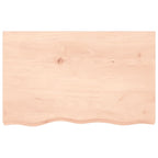 Bathroom Countertop 80x50x2 cm Untreated Solid Wood