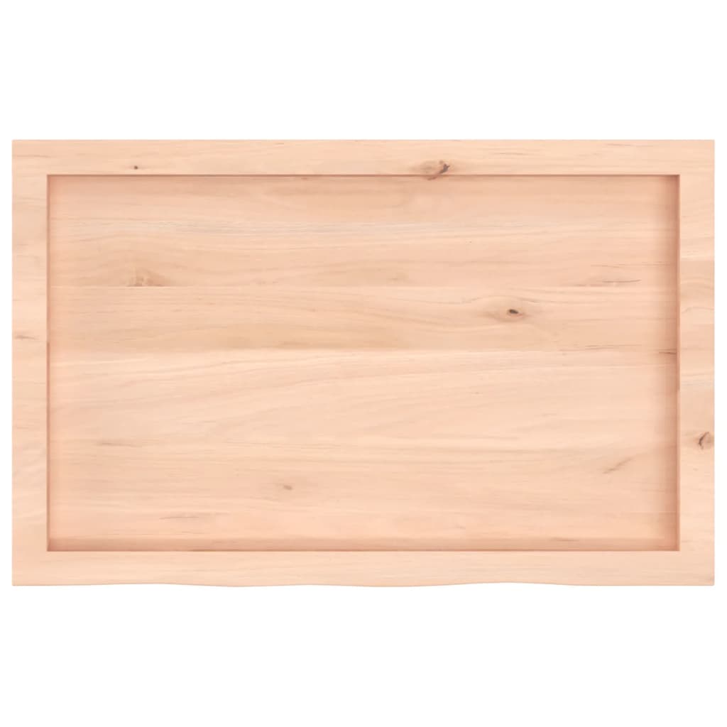 Bathroom Countertop 80x50x(2-4) cm Untreated Solid Wood