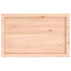 Bathroom Countertop 80x50x(2-4) cm Untreated Solid Wood