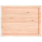 Bathroom Countertop 80x60x(2-6) cm Untreated Solid Wood