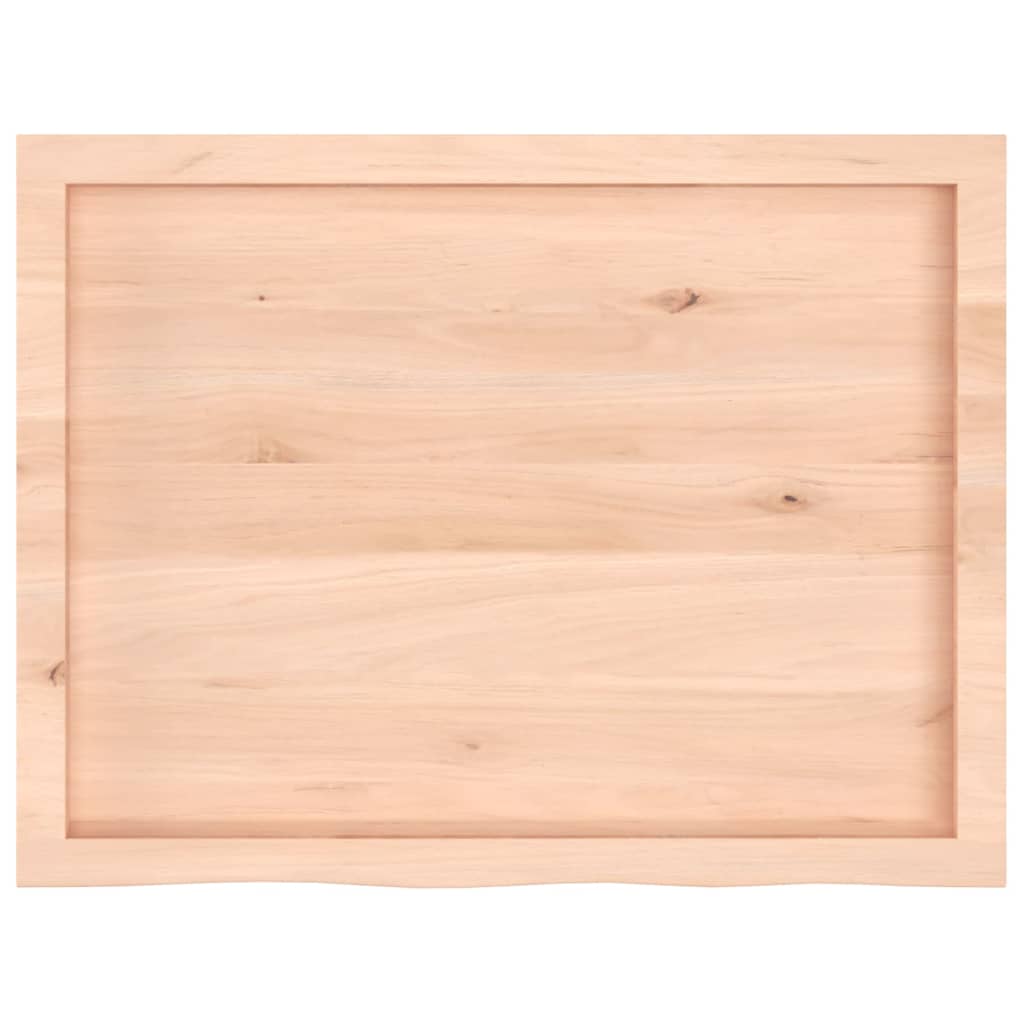 Bathroom Countertop 80x60x(2-6) cm Untreated Solid Wood