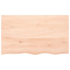 Bathroom Countertop 100x60x(2-6) cm Untreated Solid Wood