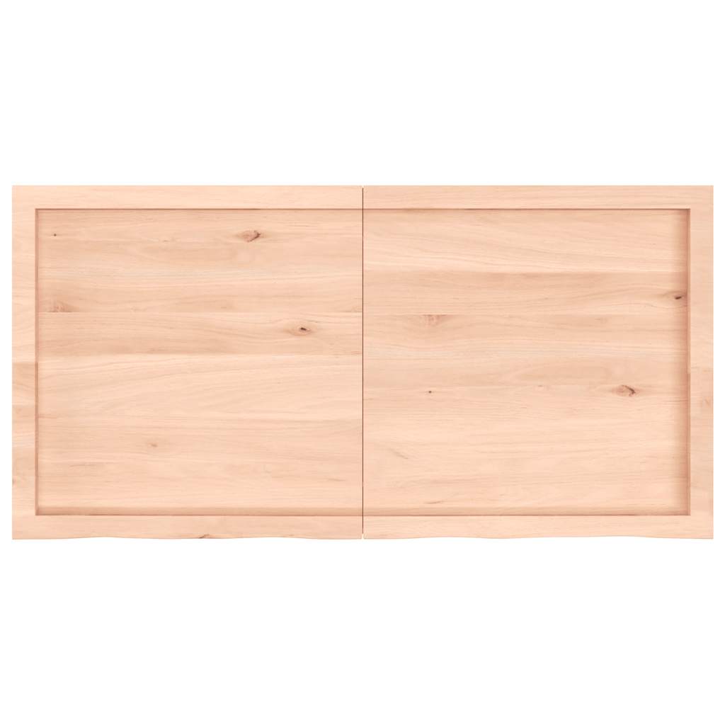 Bathroom Countertop 120x60x(2-6) cm Untreated Solid Wood