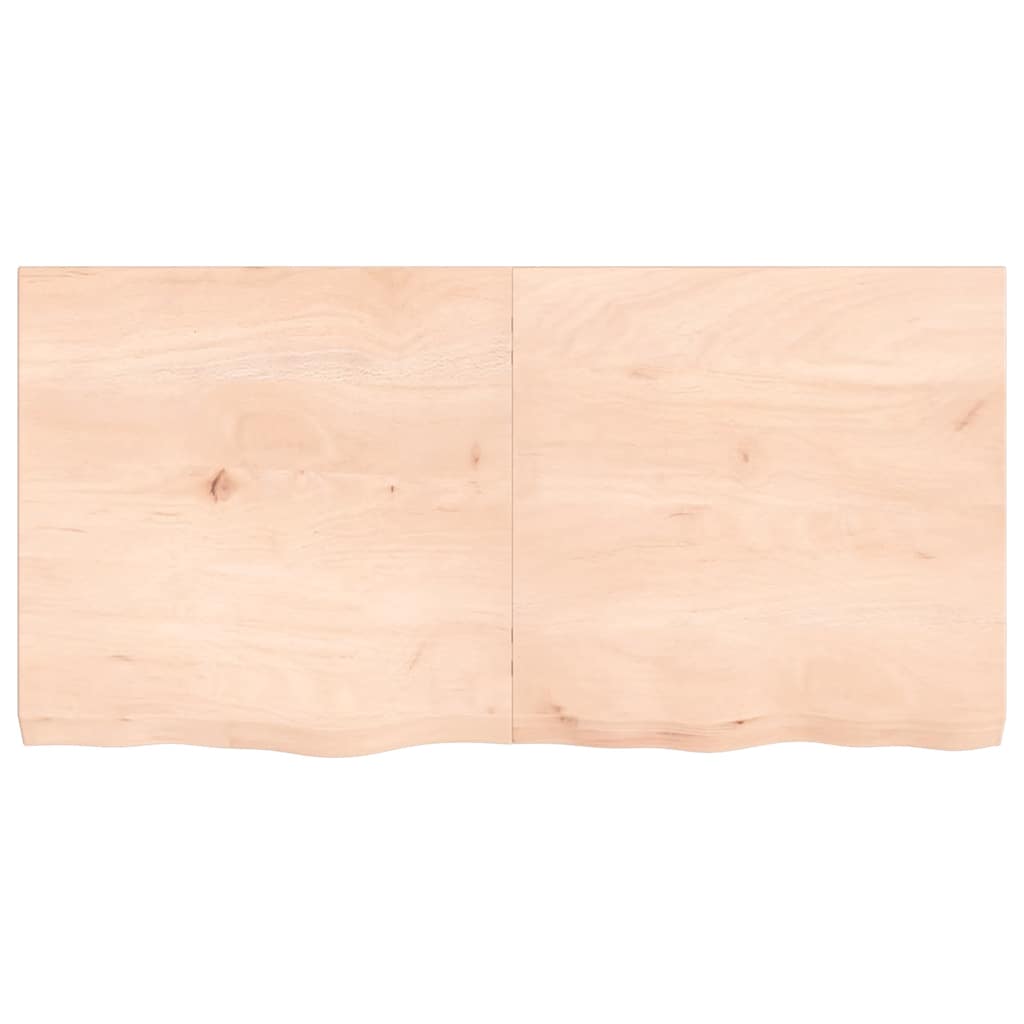 Bathroom Countertop 120x60x(2-6) cm Untreated Solid Wood