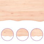 Bathroom Countertop 140x60x(2-6) cm Untreated Solid Wood