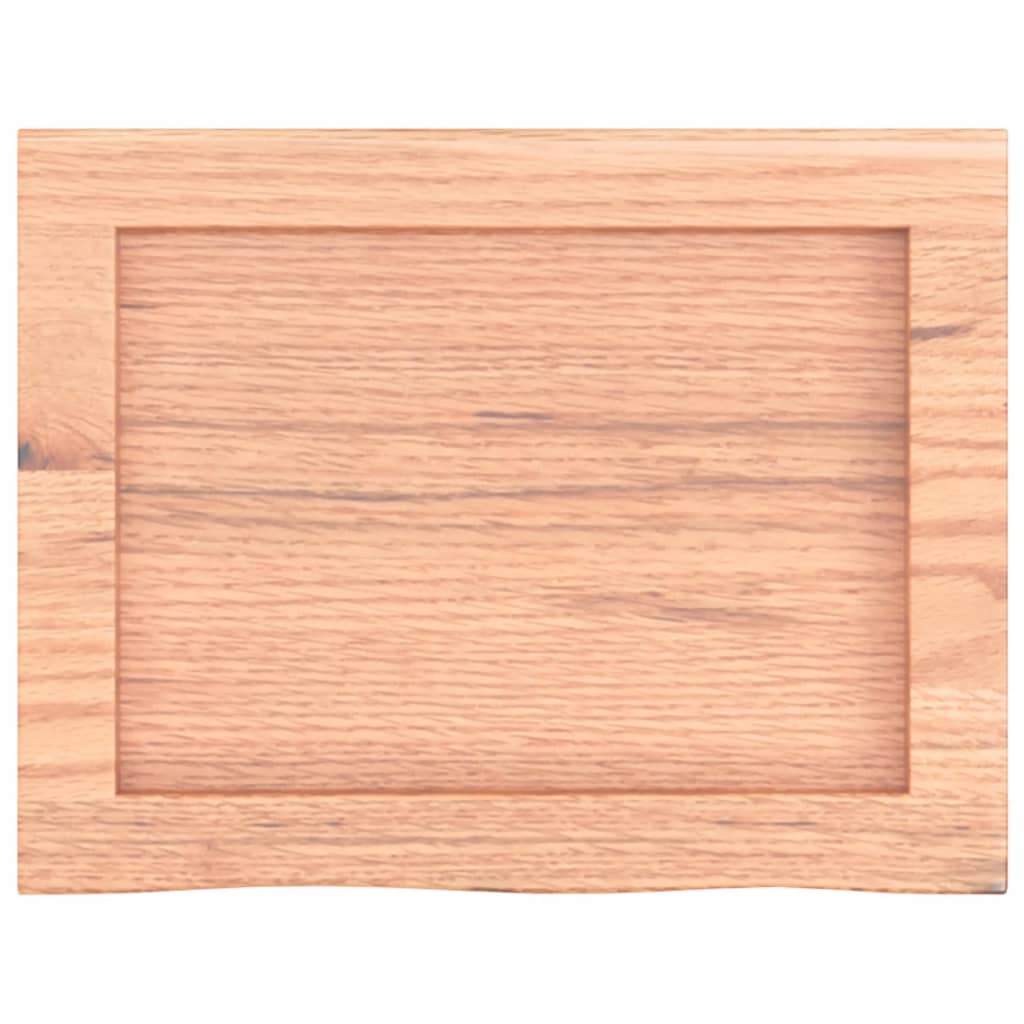 Bathroom Countertop Light Brown 40x30x(2-4) cm Treated Solid Wood