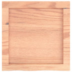 Bathroom Countertop Light Brown 40x40x(2-4) cm Treated Solid Wood