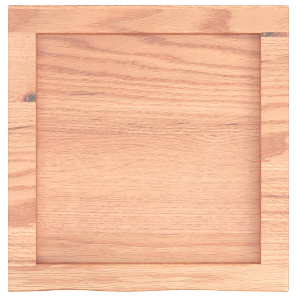 Bathroom Countertop Light Brown 40x40x(2-4) cm Treated Solid Wood