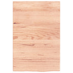 Bathroom Countertop Light Brown 40x60x2 cm Treated Solid Wood