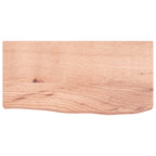 Bathroom Countertop Light Brown 60x30x(2-6) cm Treated Solid Wood