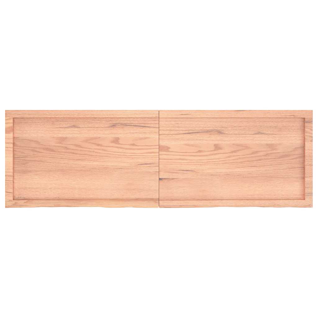 Bathroom Countertop Light Brown 160x50x(2-4)cm Treated Solid Wood