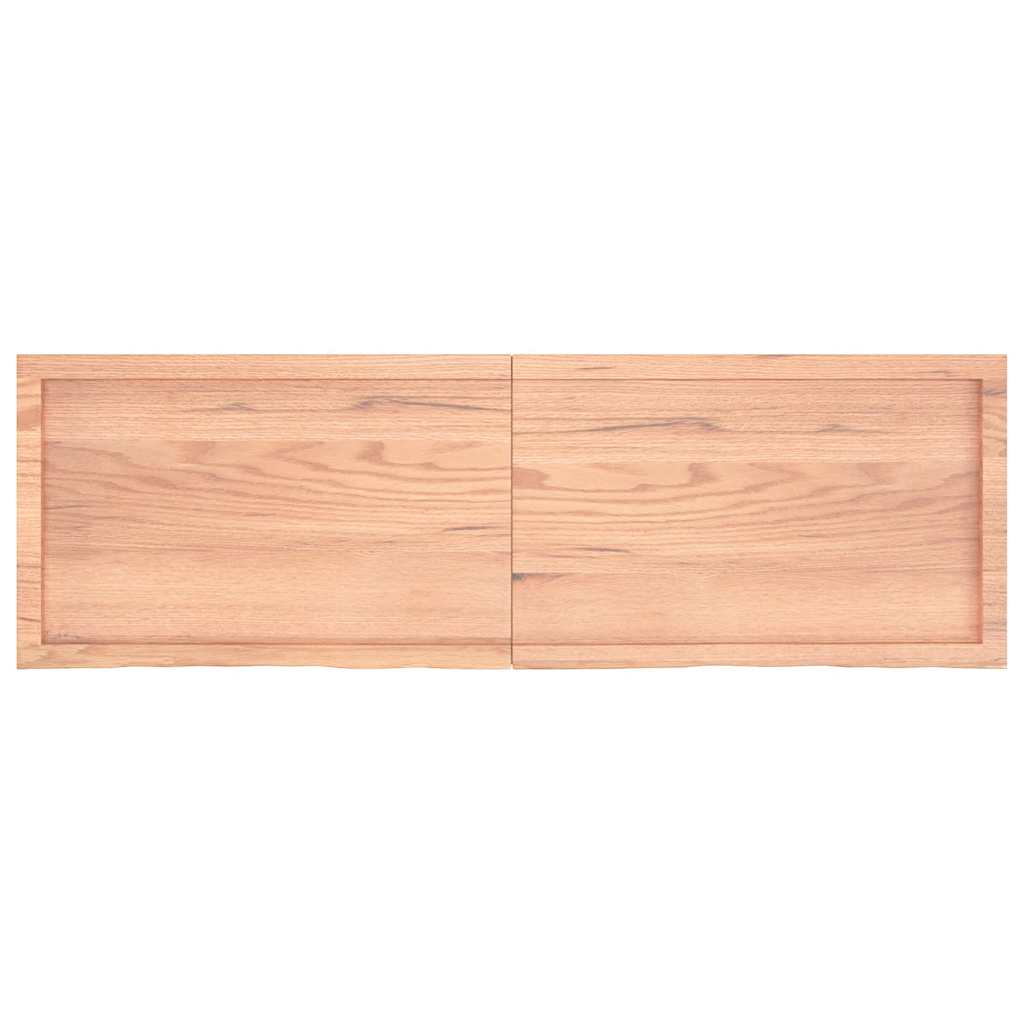 Bathroom Countertop Light Brown 160x50x(2-6)cm Treated Solid Wood