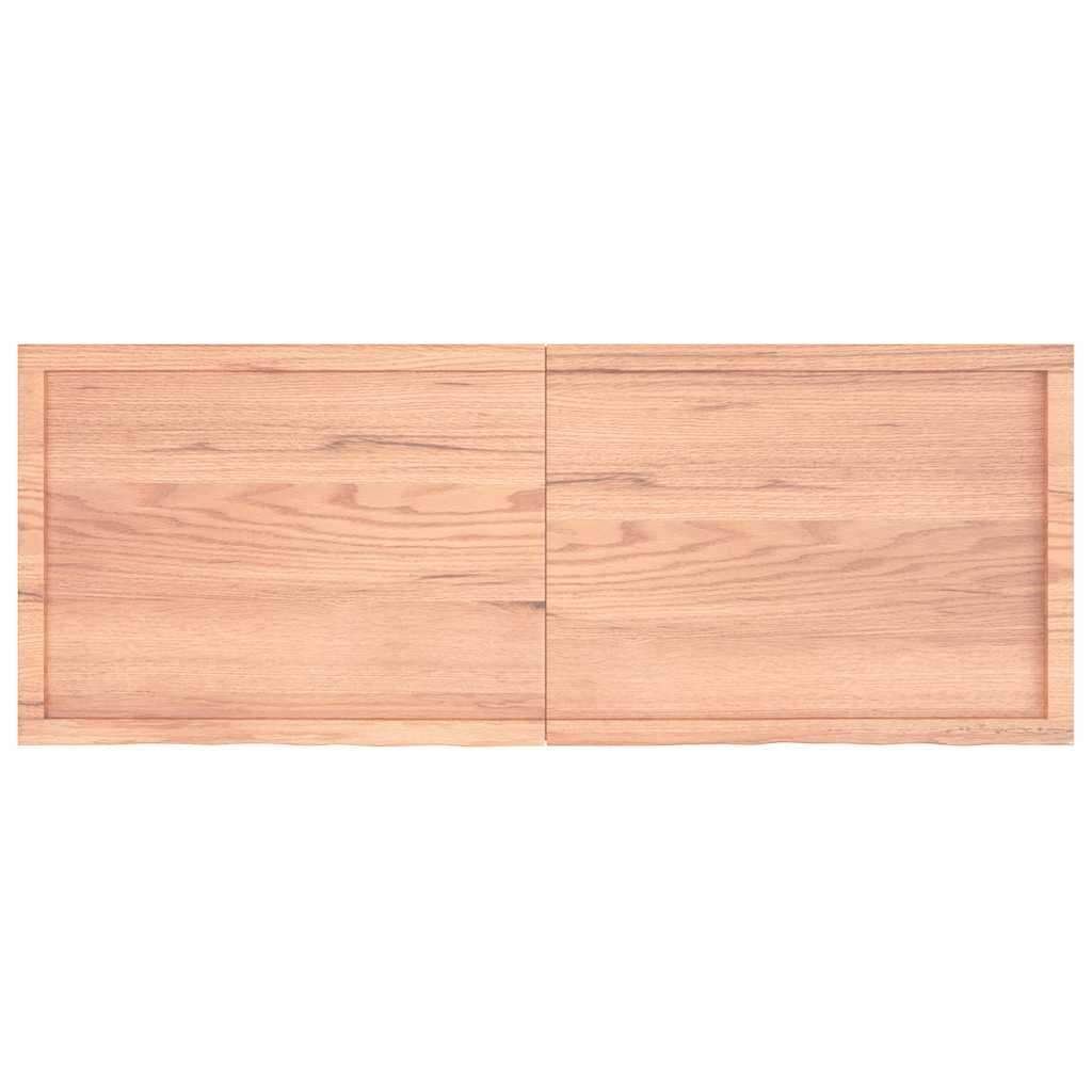 Bathroom Countertop Light Brown 160x60x(2-4)cm Treated Solid Wood