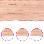 Bathroom Countertop Light Brown 180x60x(2-4)cm Treated Solid Wood