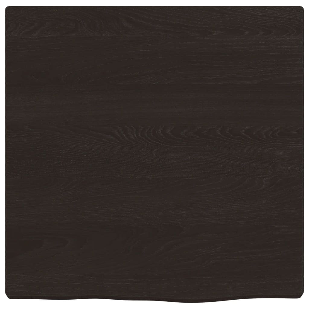 Bathroom Countertop Dark Brown 40x40x2 cm Treated Solid Wood