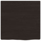 Bathroom Countertop Dark Brown 40x40x2 cm Treated Solid Wood