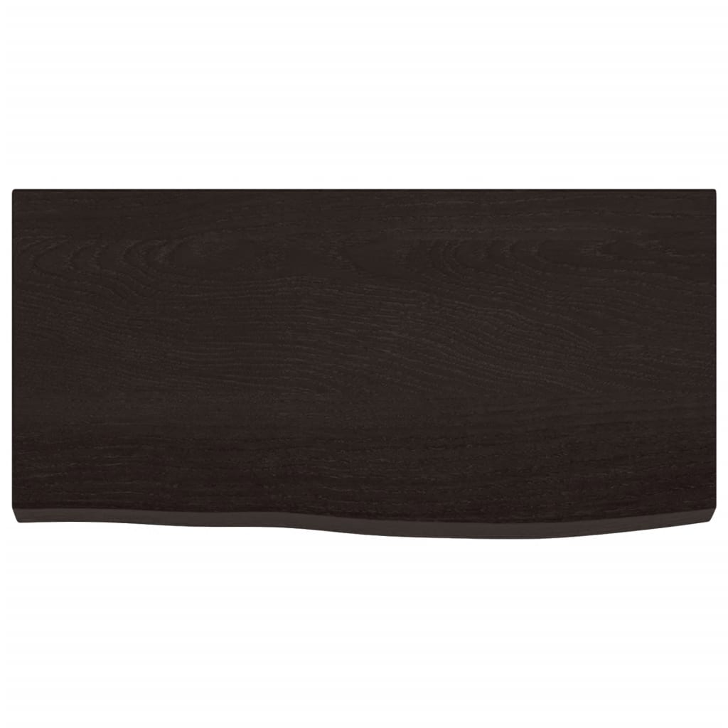 Bathroom Countertop Dark Brown 60x30x(2-4) cm Treated Solid Wood