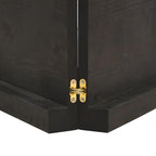 Bathroom Countertop Dark Brown 140x60x(2-6) cm Treated Solid Wood