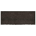 Bathroom Countertop Dark Brown 160x60x(2-4) cm Treated Solid Wood