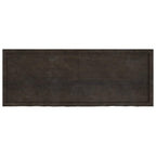 Bathroom Countertop Dark Brown 160x60x(2-6) cm Treated Solid Wood