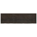 Bathroom Countertop Dark Brown 180x50x(2-6) cm Treated Solid Wood