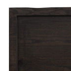 Bathroom Countertop Dark Brown 180x50x(2-6) cm Treated Solid Wood