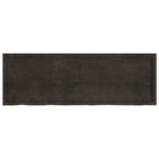 Bathroom Countertop Dark Brown 180x60x(2-6) cm Treated Solid Wood