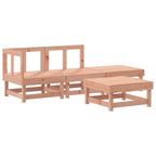 4 Piece Garden Lounge Set Solid Wood Douglas