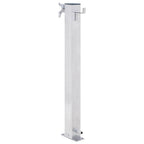 Garden Water Column 60 cm Stainless Steel Square