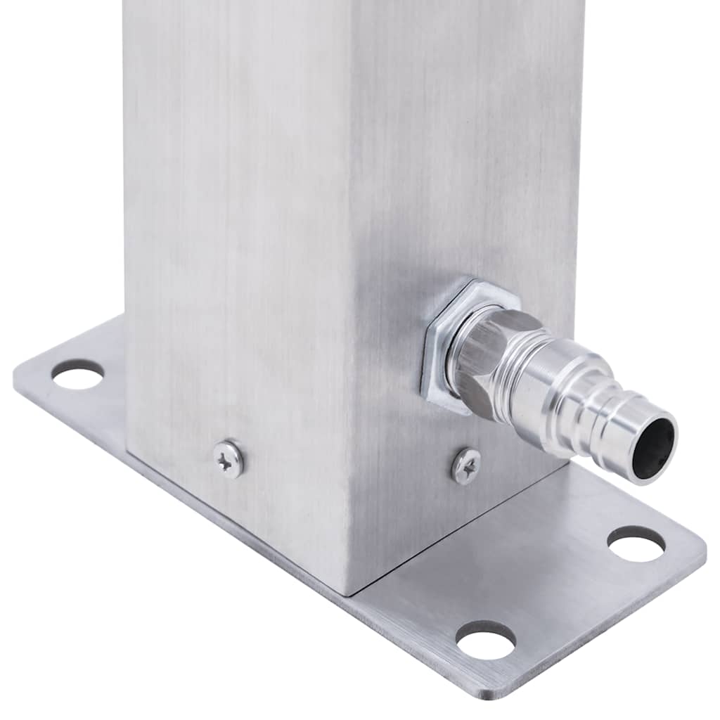 Garden Water Column 60 cm Stainless Steel Square