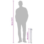 Garden Water Column 60 cm Stainless Steel Square