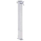 Garden Water Column 100 cm Stainless Steel Square