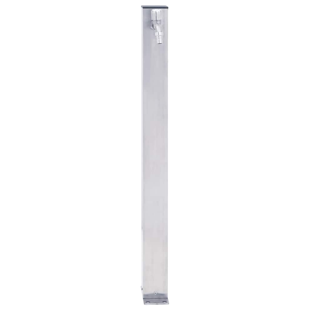 Garden Water Column 100 cm Stainless Steel Square