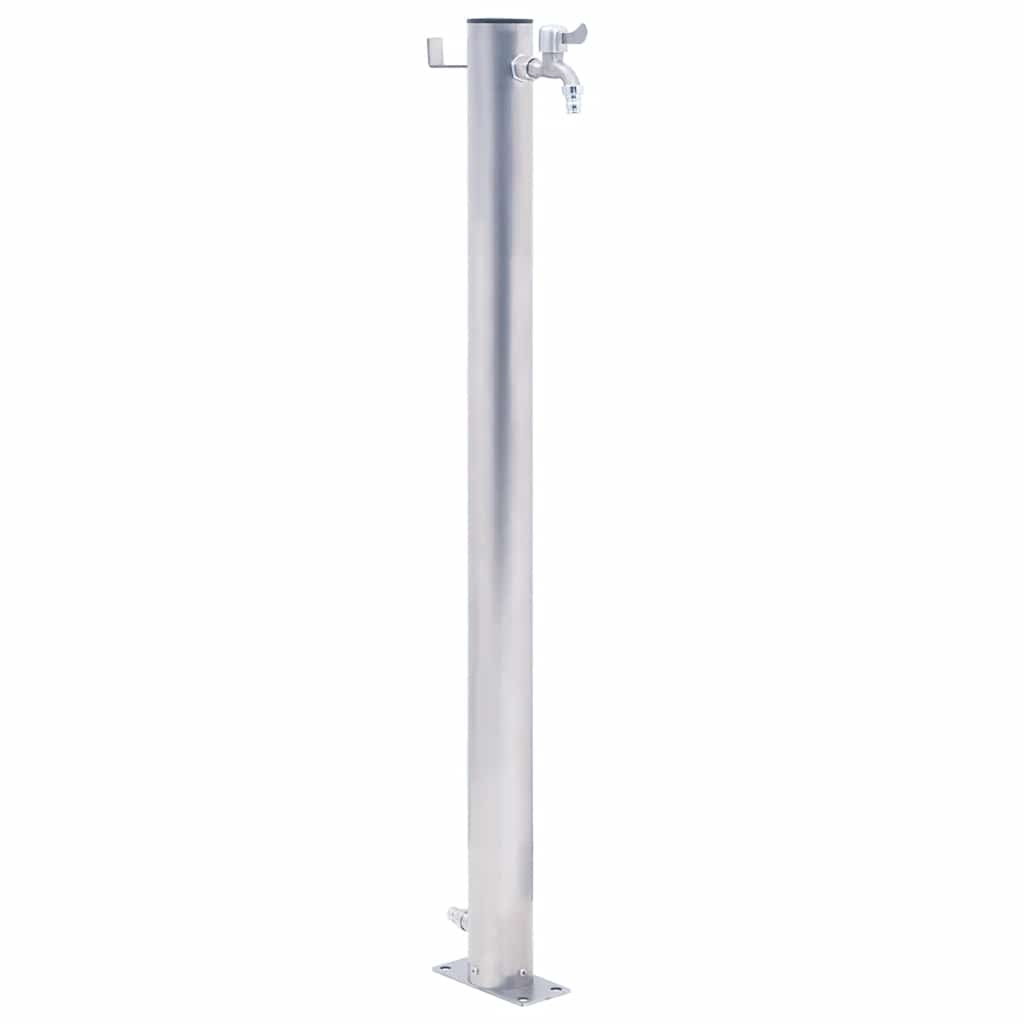 Garden Water Column 60 cm Stainless Steel Round