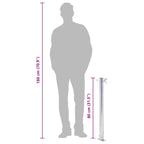 Garden Water Column 80 cm Stainless Steel Round