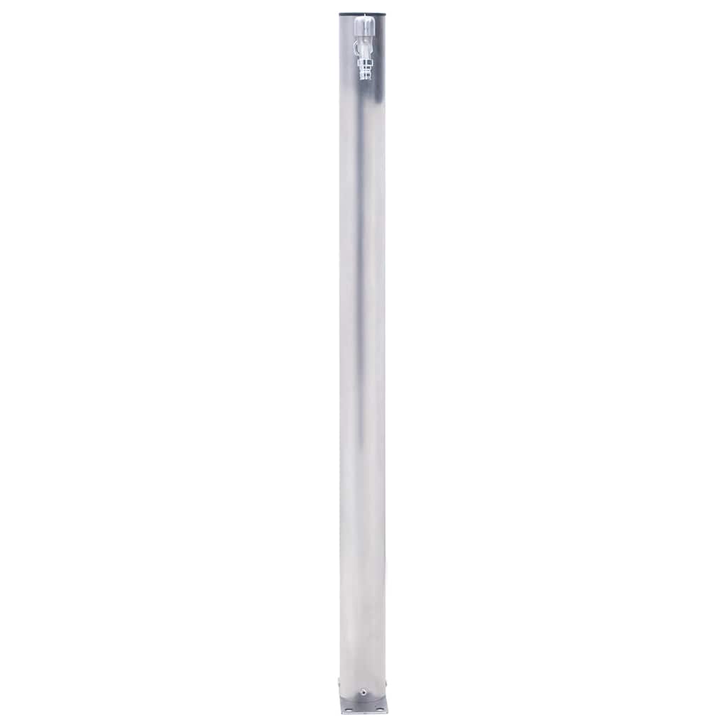 Garden Water Column 100 cm Stainless Steel Round