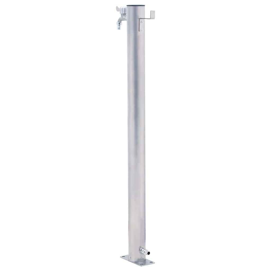 Garden Water Column 100 cm Stainless Steel Round