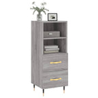 Sideboard Grey Sonoma 34.5x34x90 cm Engineered Wood