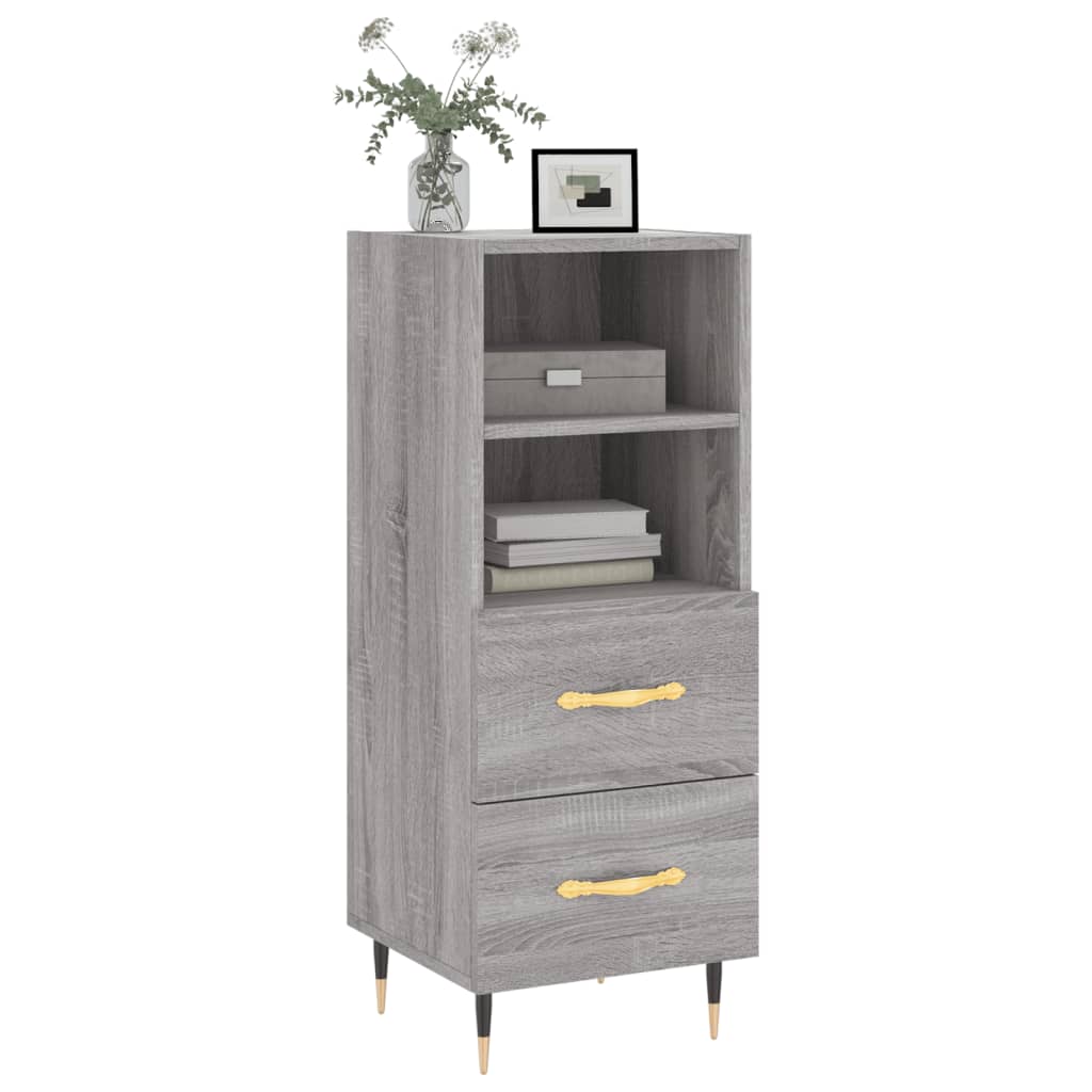 Sideboard Grey Sonoma 34.5x34x90 cm Engineered Wood