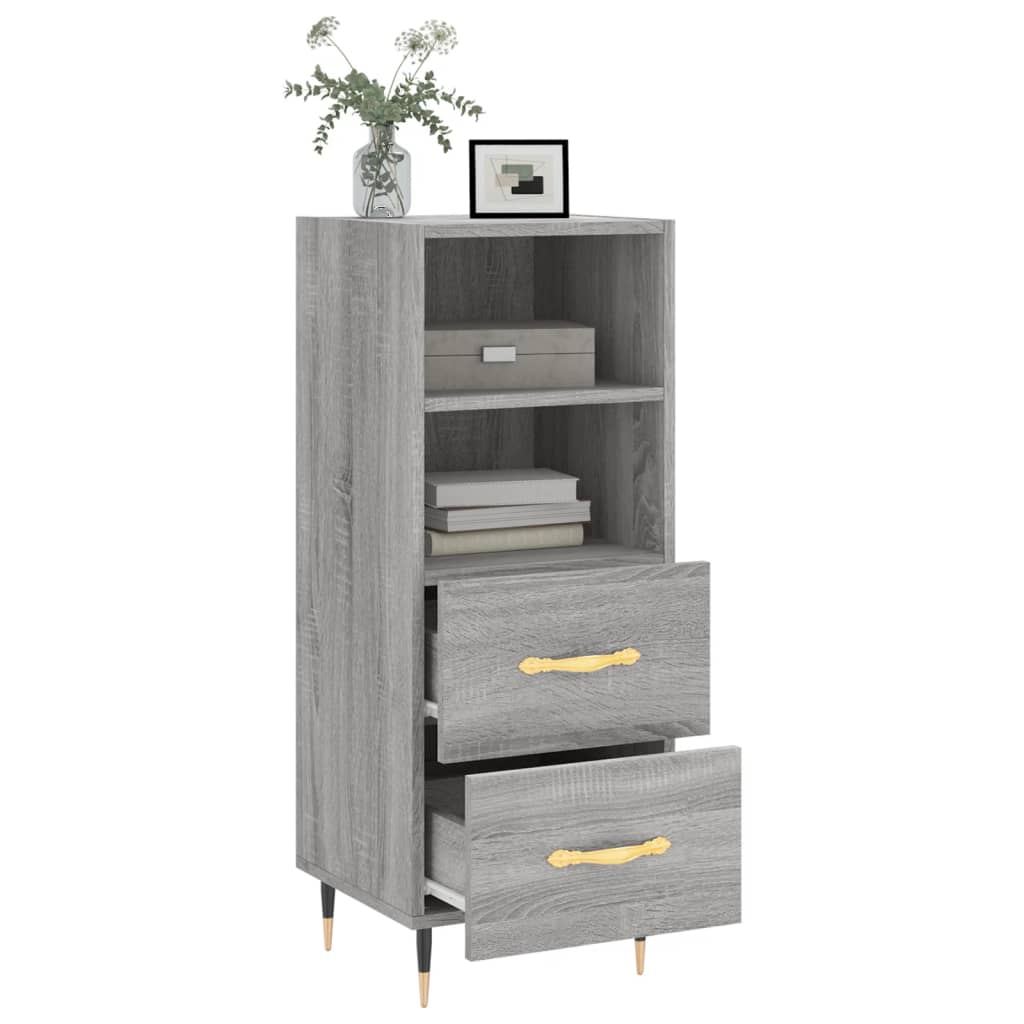 Sideboard Grey Sonoma 34.5x34x90 cm Engineered Wood