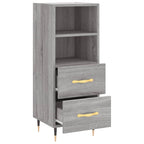Sideboard Grey Sonoma 34.5x34x90 cm Engineered Wood