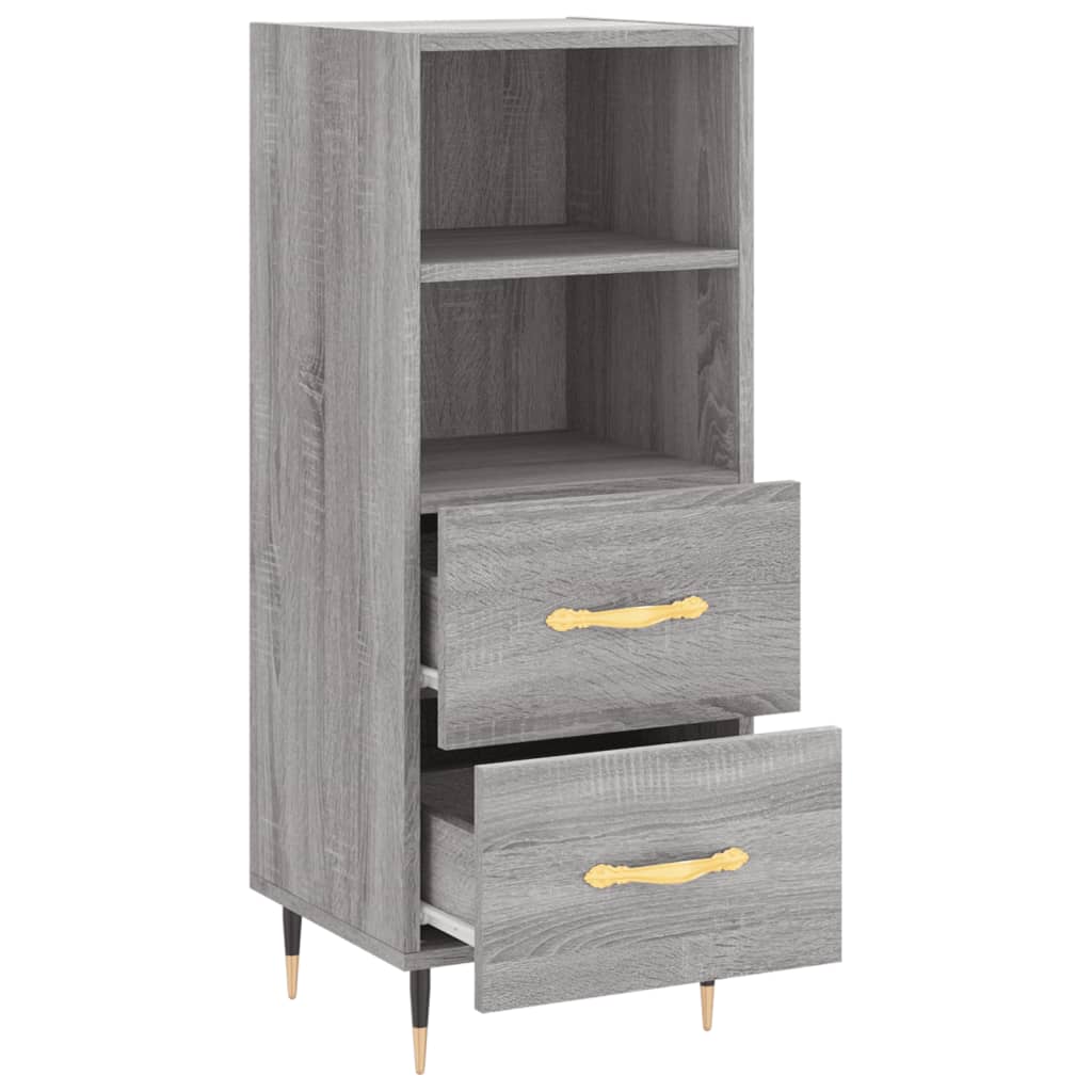 Sideboard Grey Sonoma 34.5x34x90 cm Engineered Wood
