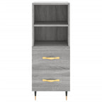 Sideboard Grey Sonoma 34.5x34x90 cm Engineered Wood
