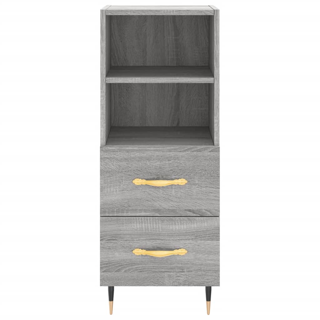 Sideboard Grey Sonoma 34.5x34x90 cm Engineered Wood