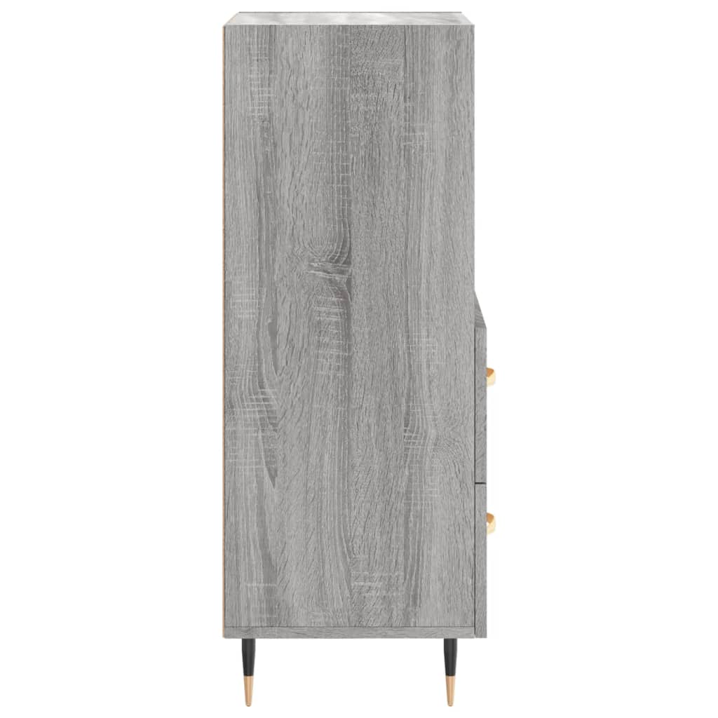Sideboard Grey Sonoma 34.5x34x90 cm Engineered Wood