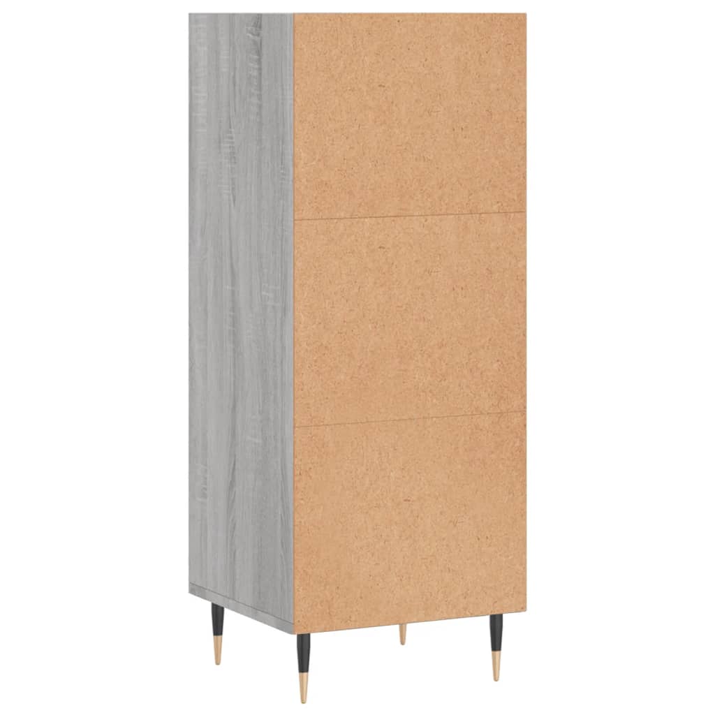 Sideboard Grey Sonoma 34.5x32.5x90 cm Engineered Wood