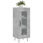 Sideboard Concrete Grey 34.5x34x90 cm Engineered Wood