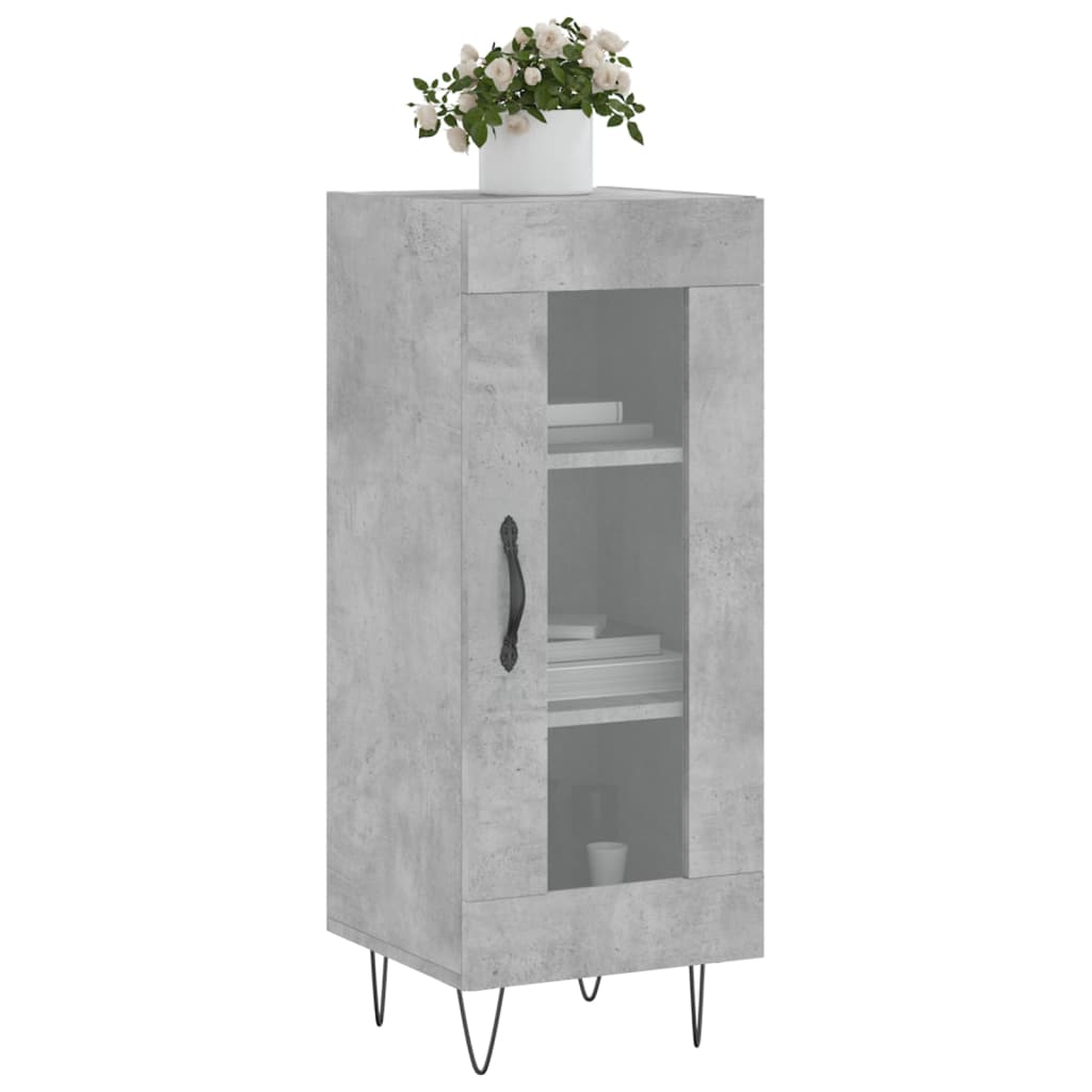 Sideboard Concrete Grey 34.5x34x90 cm Engineered Wood