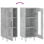 Sideboard Concrete Grey 34.5x34x90 cm Engineered Wood